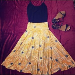 **LAPIS** A-Line, Flare, Maxi Skirt, Size Medium